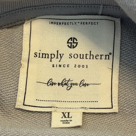 Simply Southern Camo Quarter Zip Pullover Sweatshirt XL – New With Tags - Picture 3 of 5